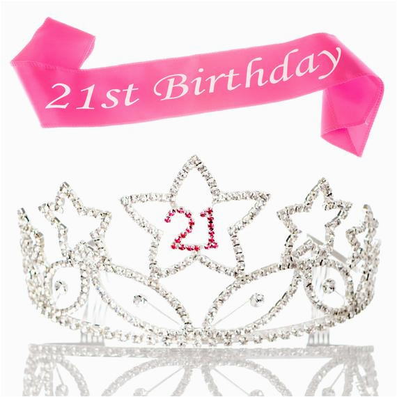 21st birthday tiara and sash 21