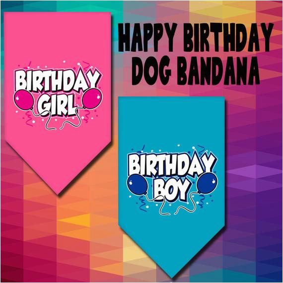 dog bandana birthday girl birthday boy