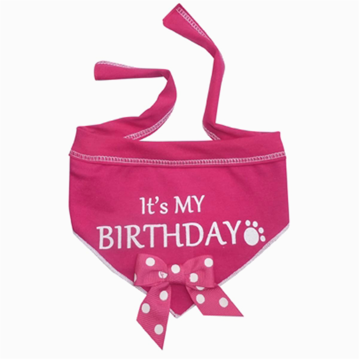 its my birthday dog bandana scarf pink