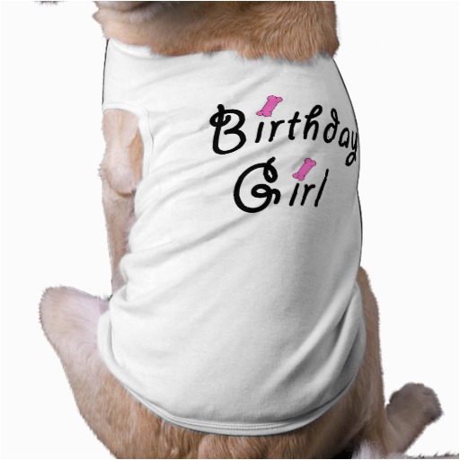 birthday girl pink dog bones pet clothes 155688250559291468