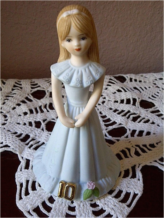 enesco birthday girl age 10 porcelain