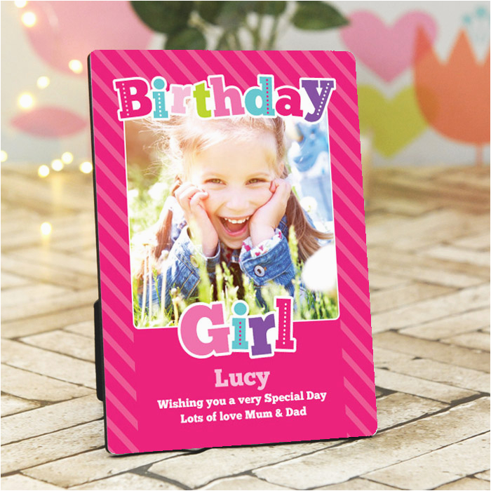 birthday girl photo frame