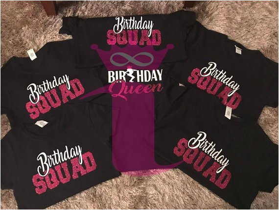 birthday squad shirt birthday queen