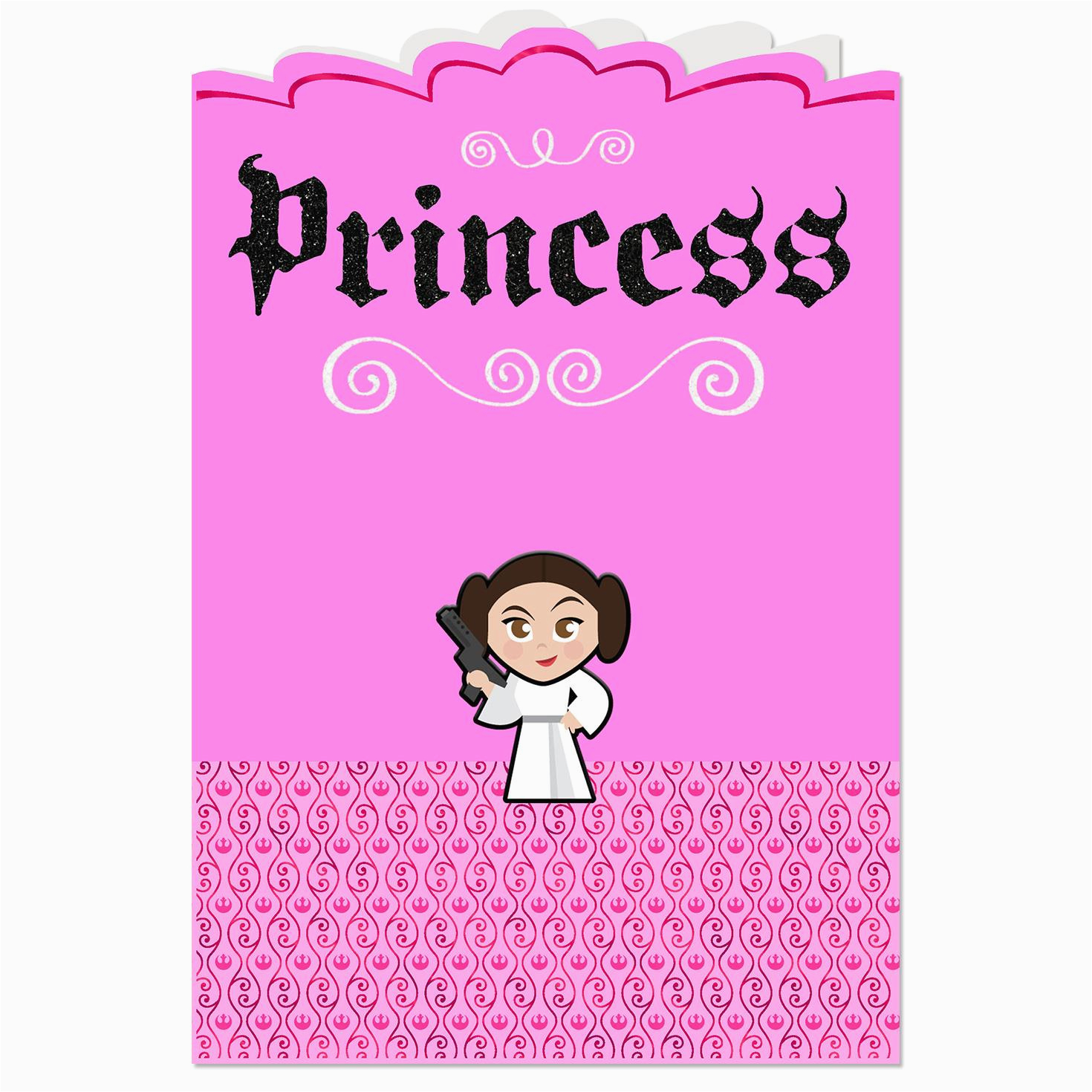 star wars princess leia awesome girl birthday card 459hkb4772