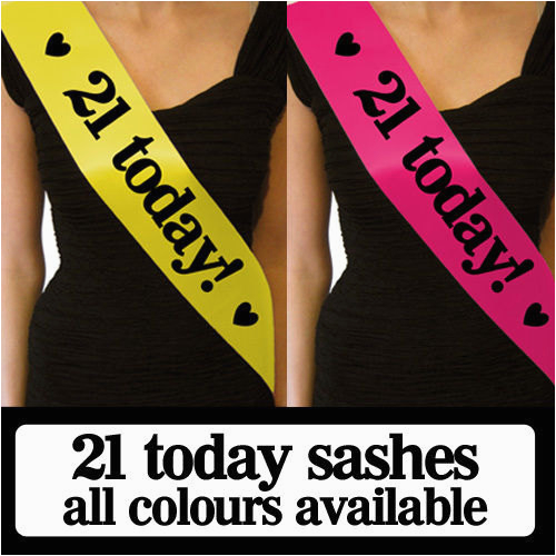 luxury 21 today birthday sash gift for