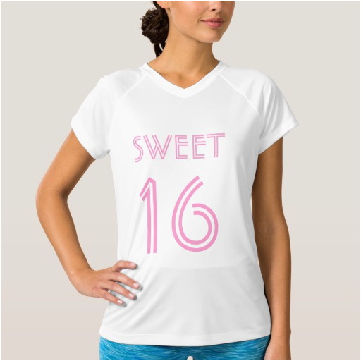 sweet 16 sixteen t shirt 16th birthday girls 235600005055172369