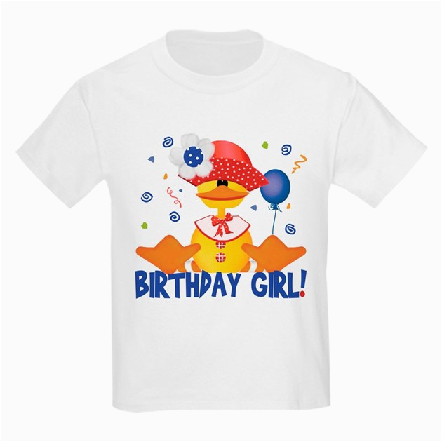 birthday girl duckie kids tshirt productid 67006702