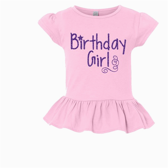 birthday girl toddler ruffle t shirt