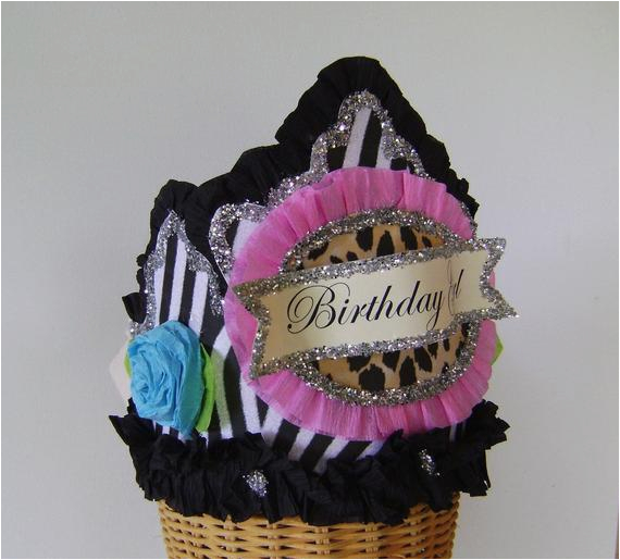 birthday girl birthday crown hat adult