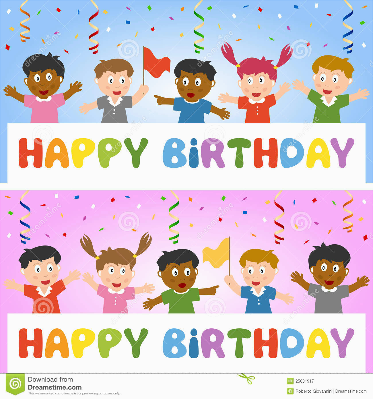 royalty free stock photography birthday banner kids image25601917