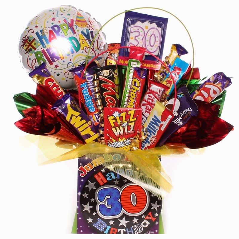 249 30th birthday chocolate bouquet for him