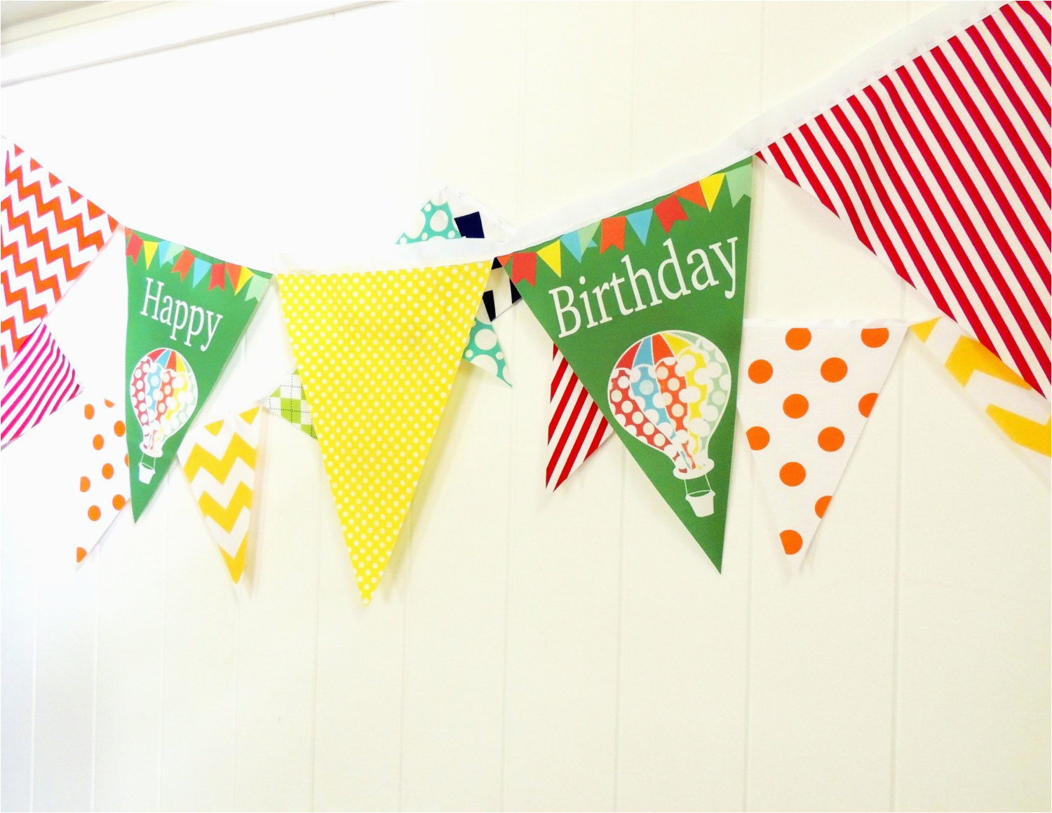 happy birthday fabric banner bunting 5