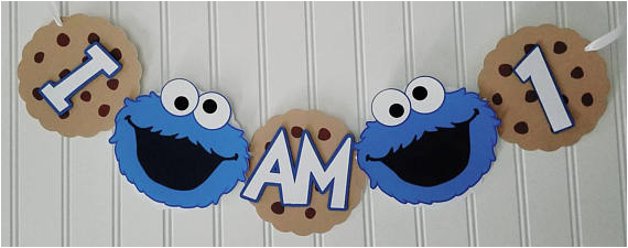 boy cookie monster name banner cookie