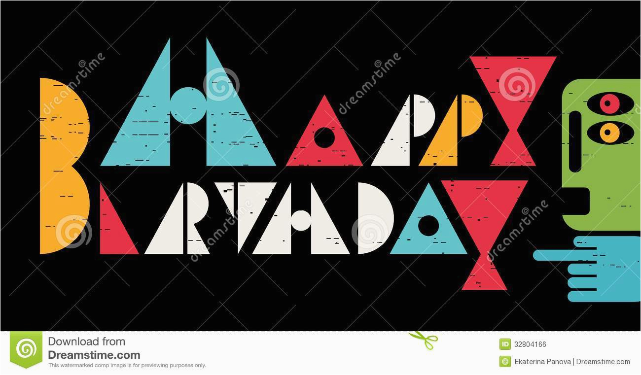 royalty free stock image happy birthday inscription cool letters card vector banner your greetings image32804166