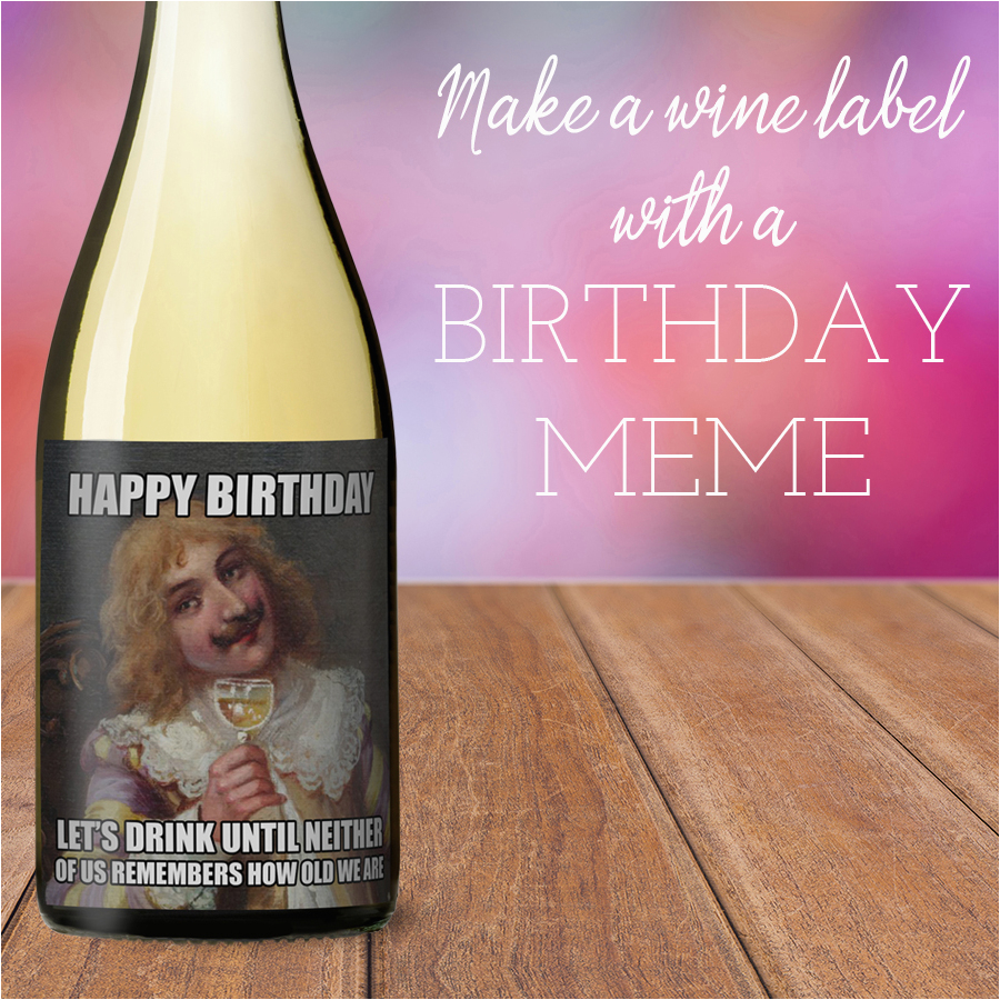 how to make a meme wine label