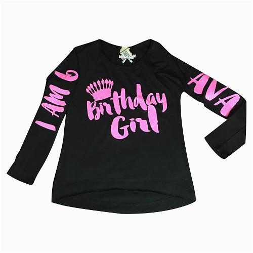 personalized birthday girl shirt p 259