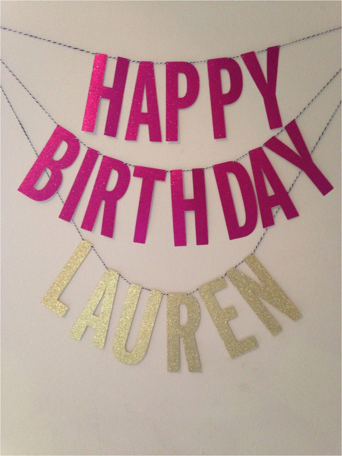 happy birthday banner custom name sweet