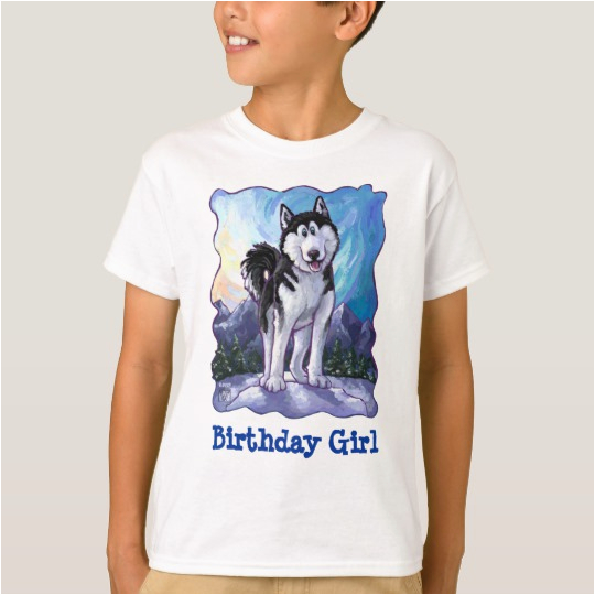 cute husky birthday girl front and back t shirt 235165317077297945