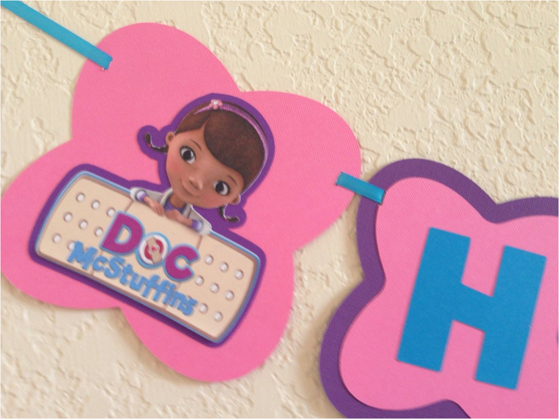 doc mcstuffins birthday banner doc