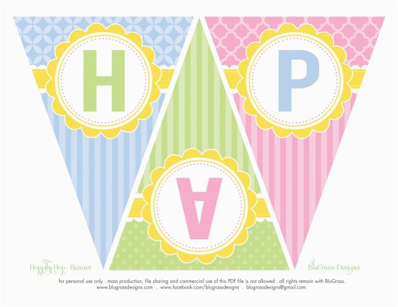 free easter party printables from blugrass designs