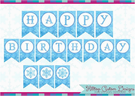 post frozen birthday banner free printable 97605