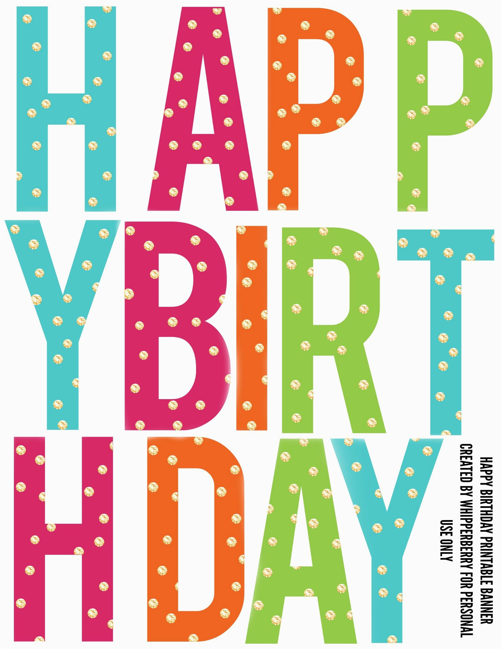 Free Printable Happy Birthday Banner Letters Printable ...