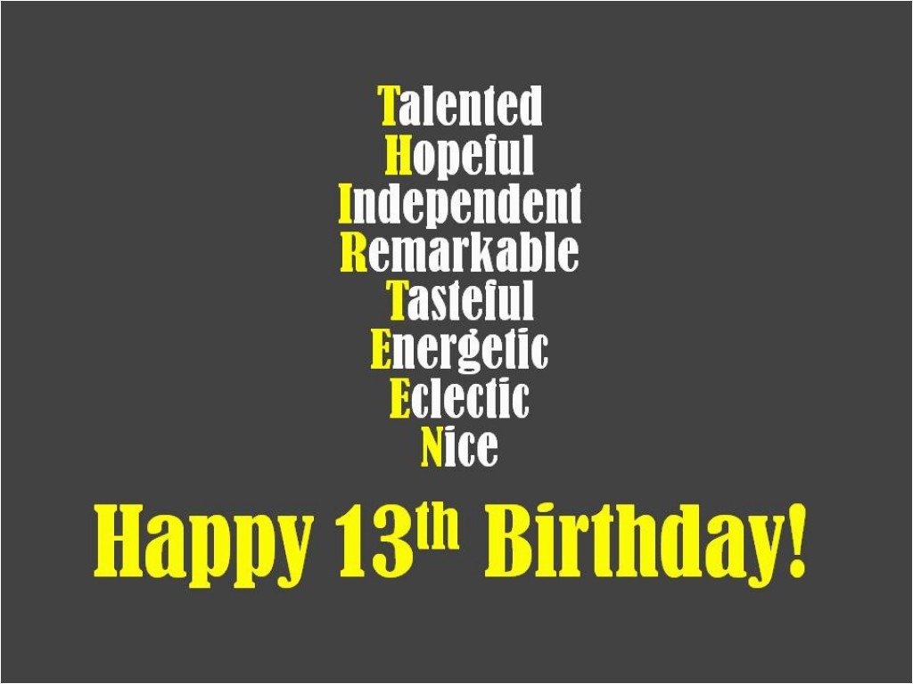 13th birthday wishes what to write in a 13th birthday card