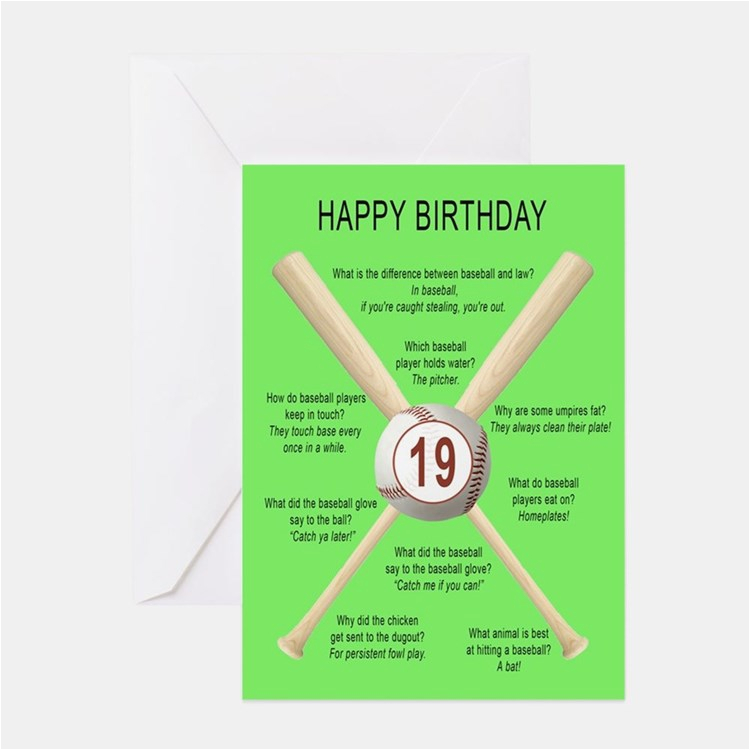 funny 19th birthday greeting cards