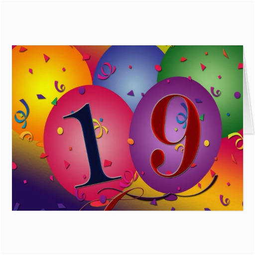 happy 19th birthday greeting card 137472067721947751