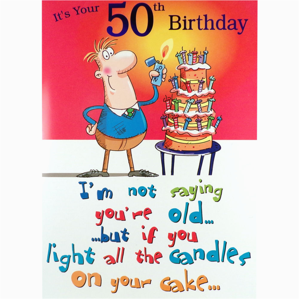 Funny 50th Birthday Cards For Men 50th Birthday Card Funny Rude 