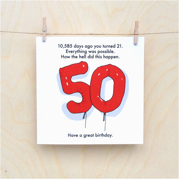 50th birthday card funny 50th card funny