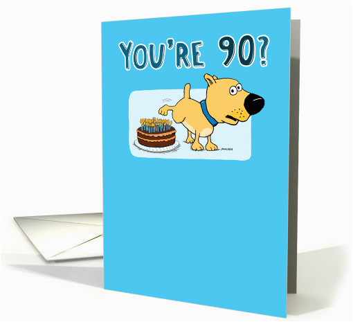 funny 90th birthday card 1296292
