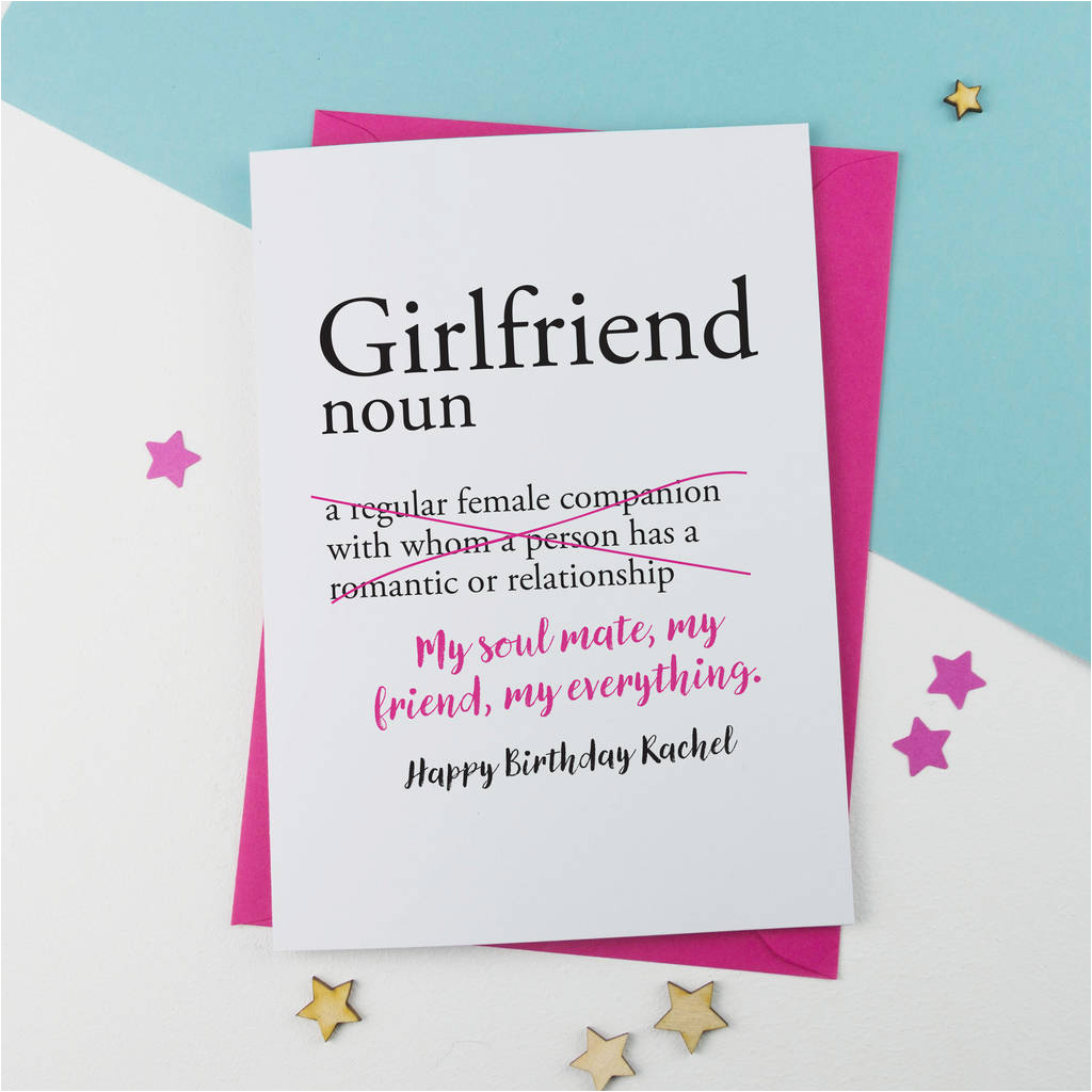  Funny Birthday Card Messages For Girlfriend Girlfriend Personalised 