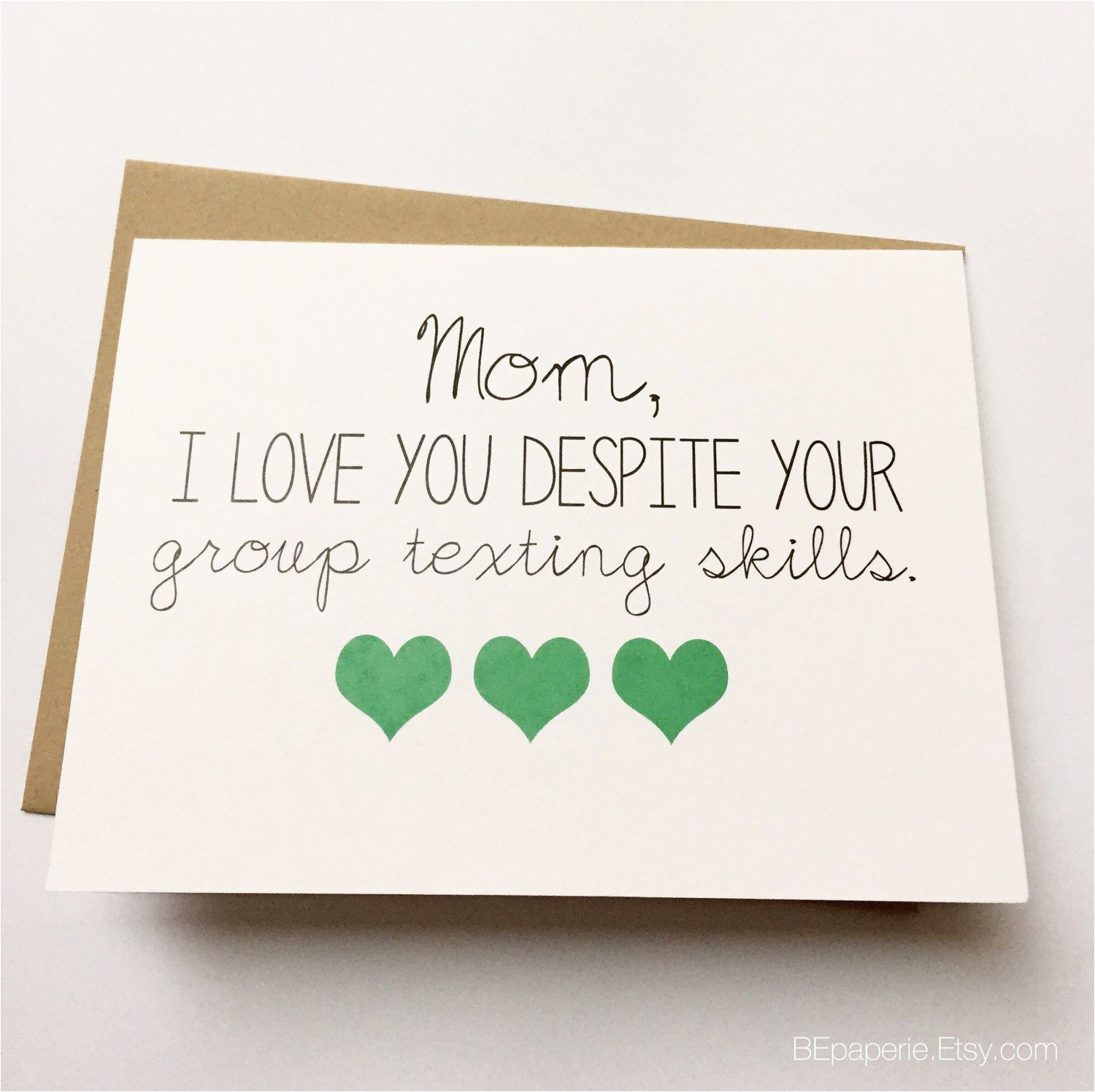 funny mom card mothers day card mom