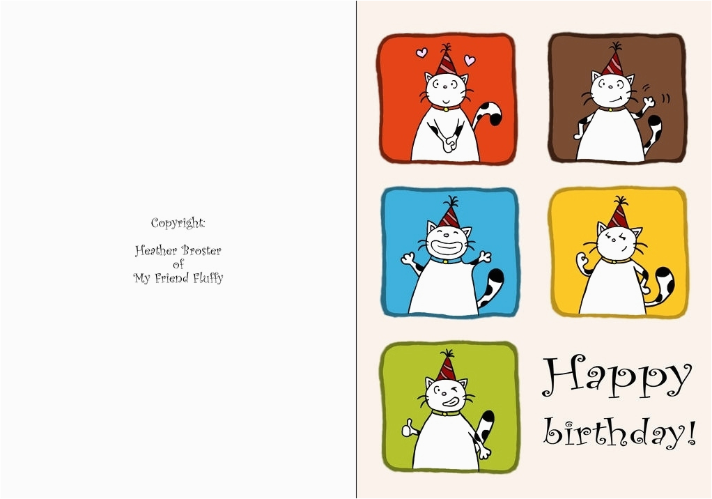 funny birthday card template free printable