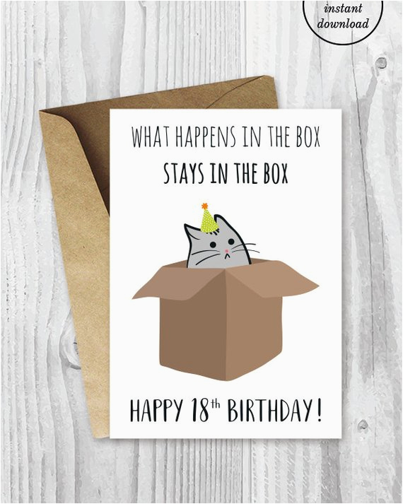 18th birthday printable cards funny 18th