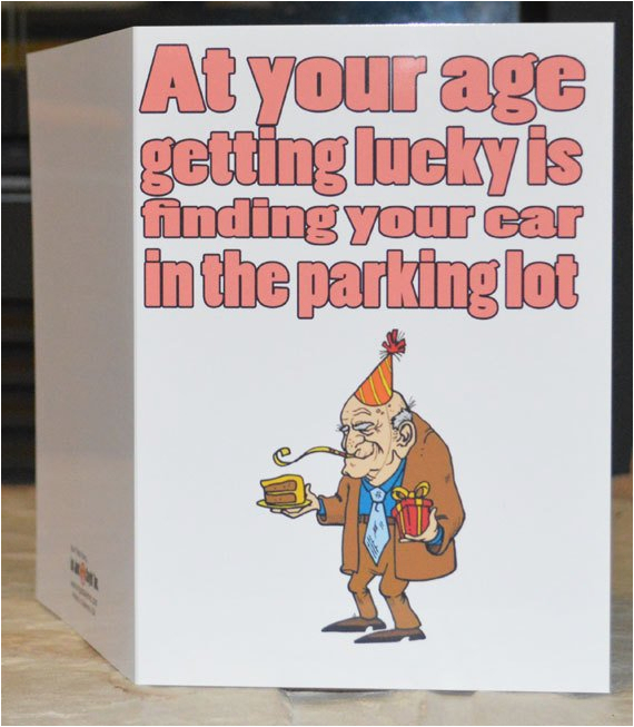 funny birthday cards at your age getting