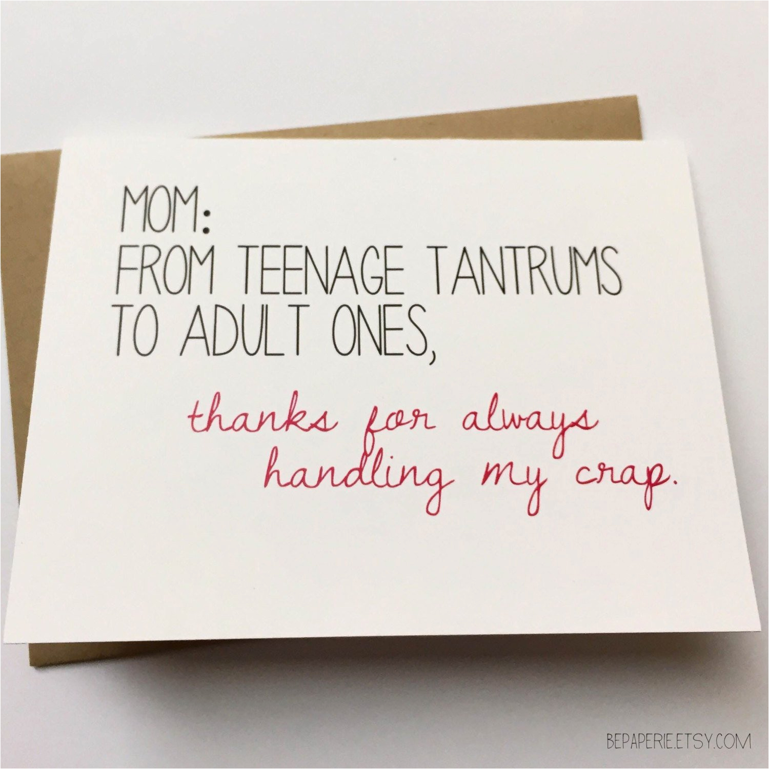 mom card funny card for mom mom birthday