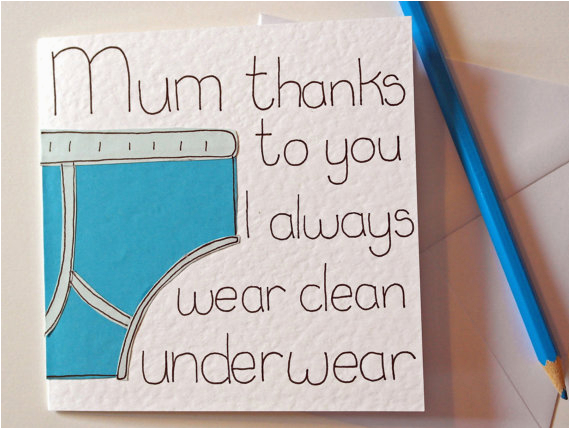 mothers day card mum funny birthday card