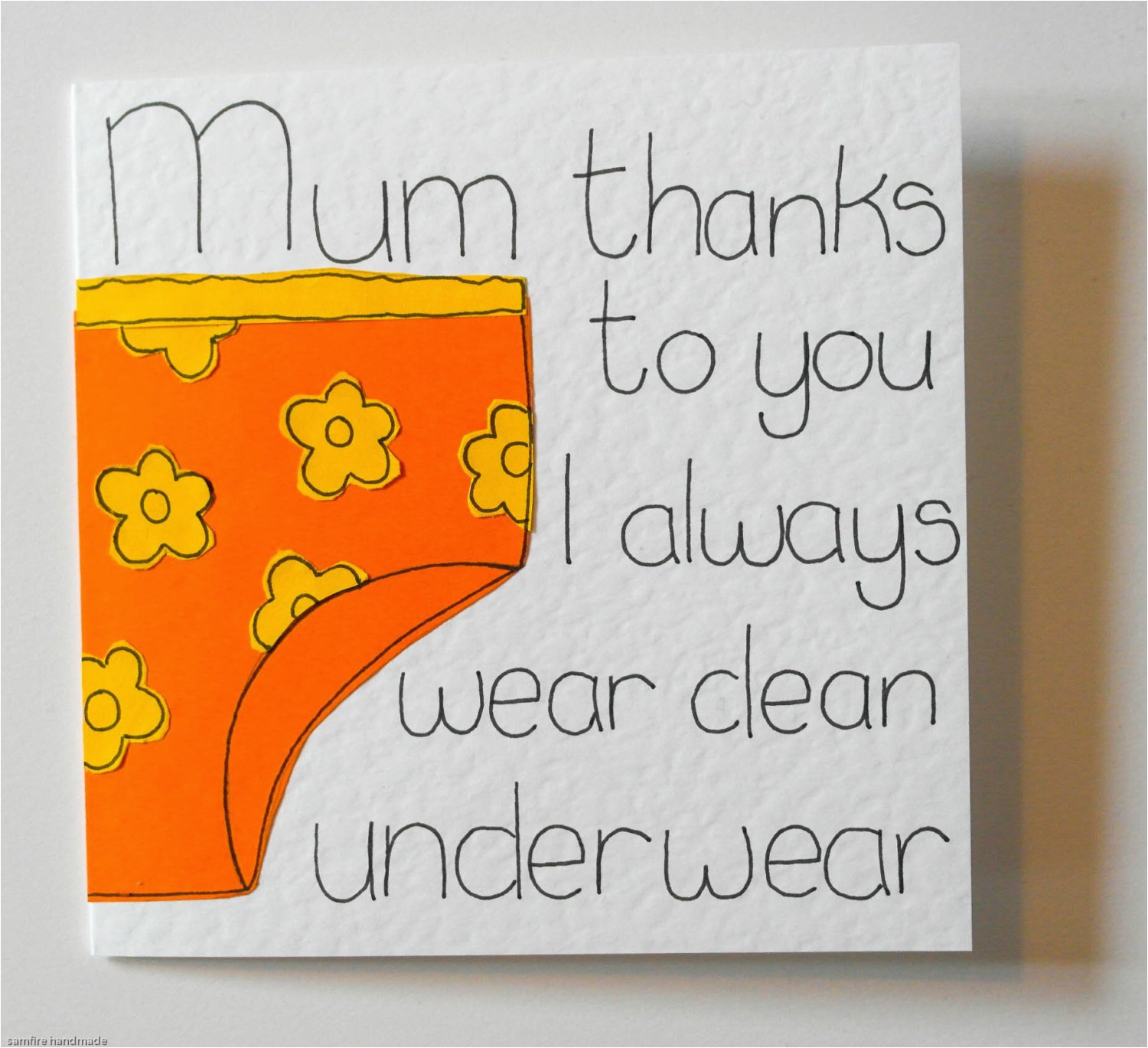 mothers day card mum funny birthday card