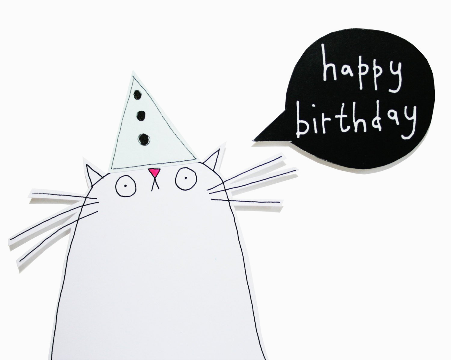 cat birthday card funny birthday card