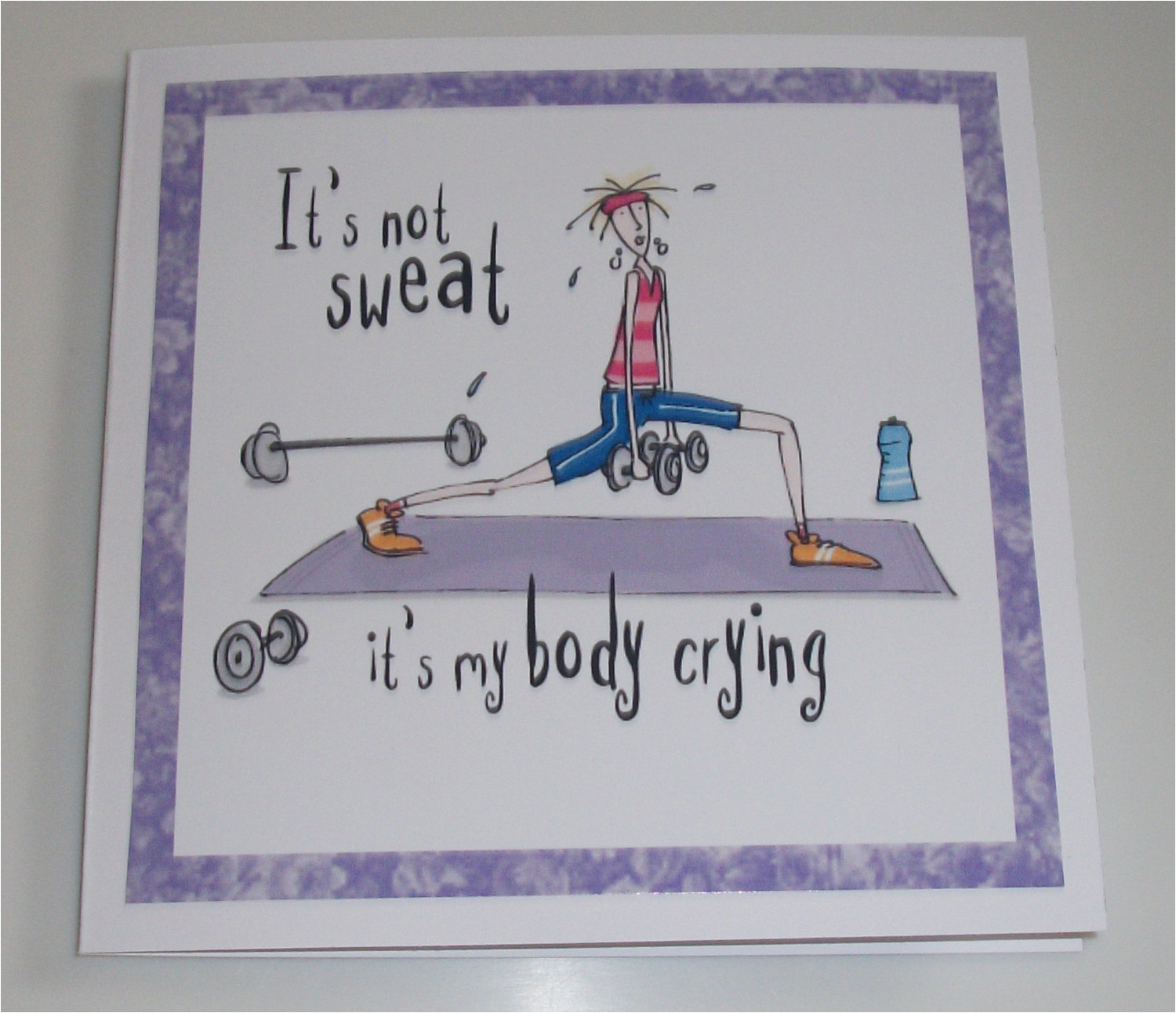 Funny Fitness Birthday Cards Funny Female Birthday Card Exercise By 