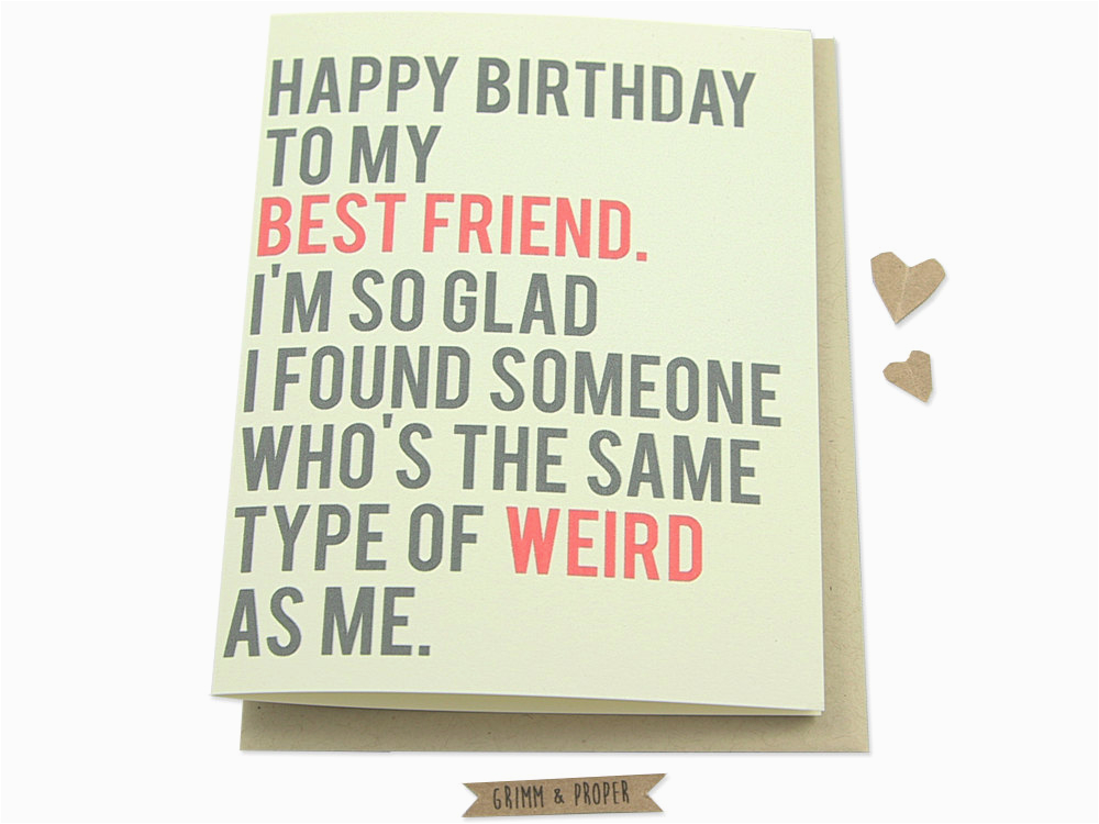funny best friend birthday card friends