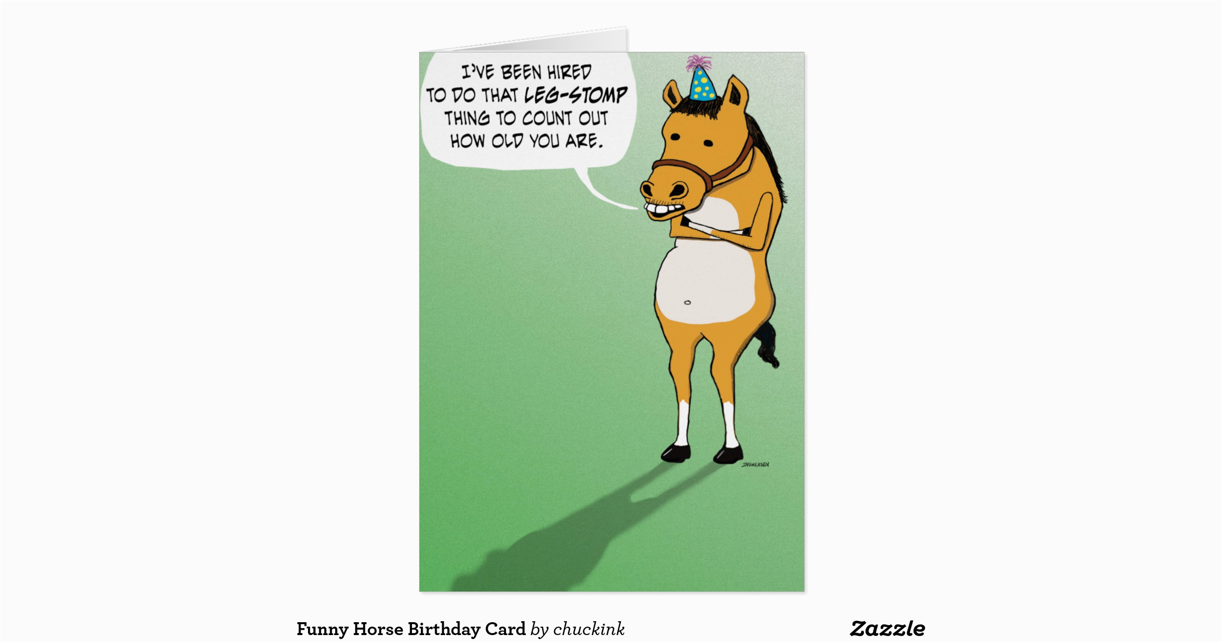funny horse birthday card 137445386492042435