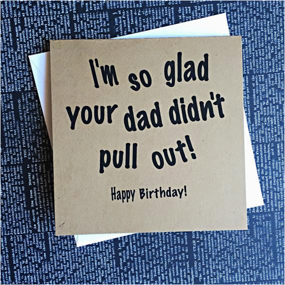 funny naughty birthday pull out card