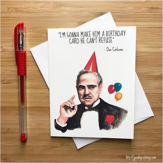 godfather birthday card don corleone
