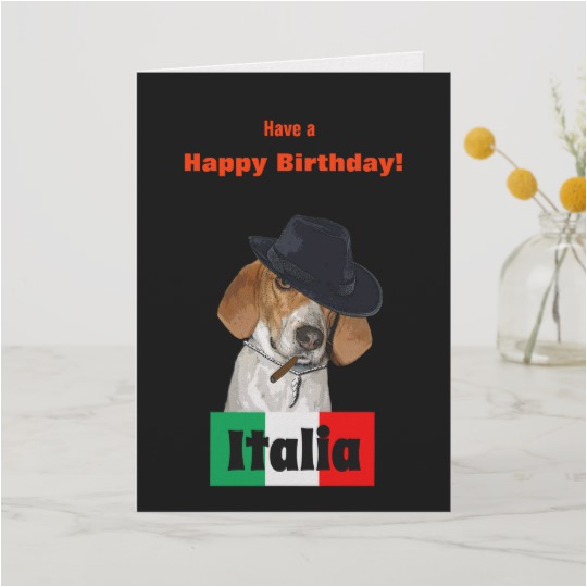 funny italian birthday mobster charley dog card 137498534977258969