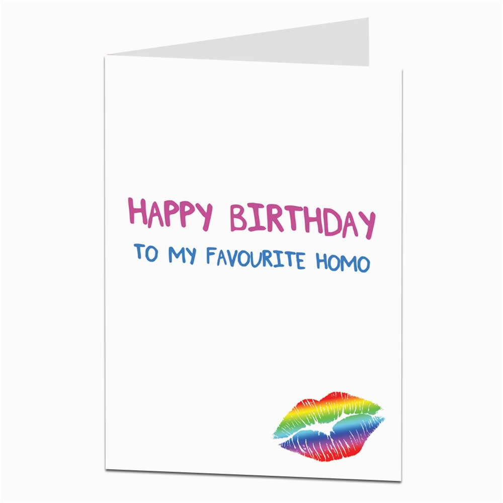 favourite homo birthday card