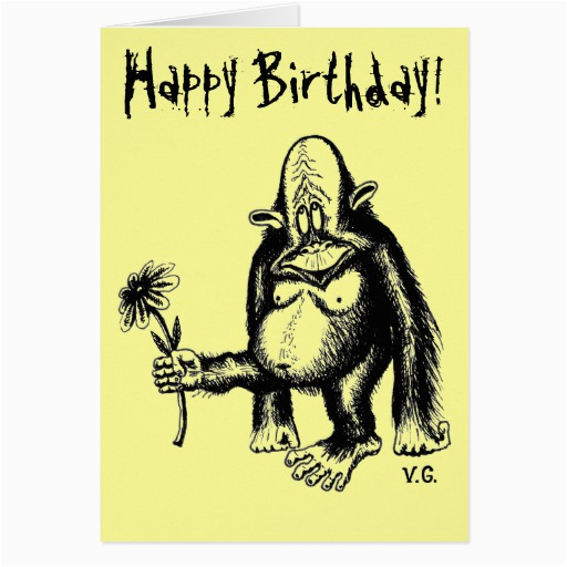 funny monkey birthday card 137542898386147487