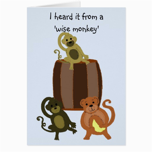 funny monkey birthday greeting cards 137922120771824492